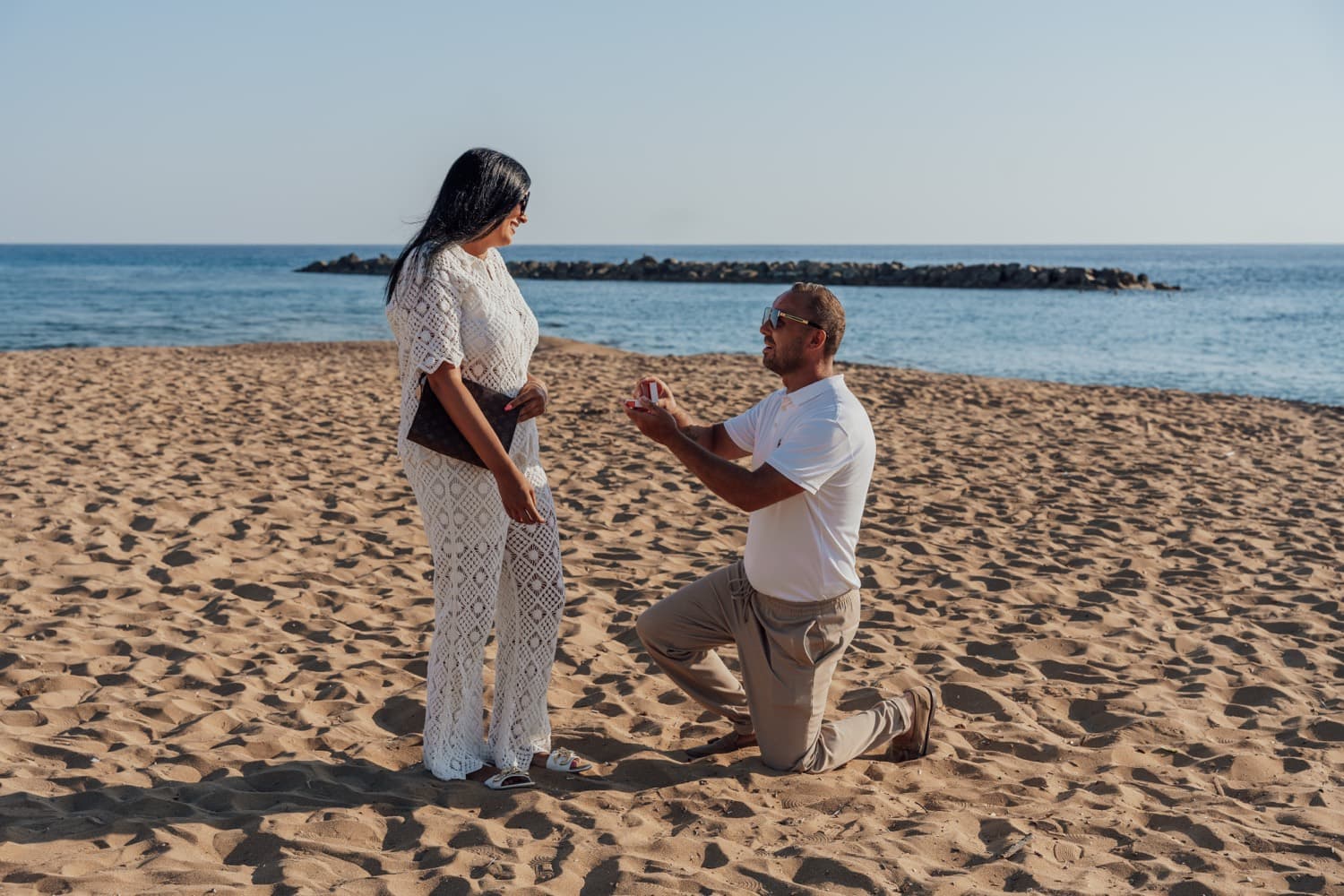A real marriage proposal moment in Cyprus