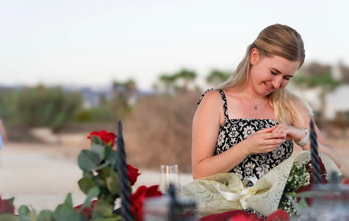 A real marriage proposal moment in Cyprus