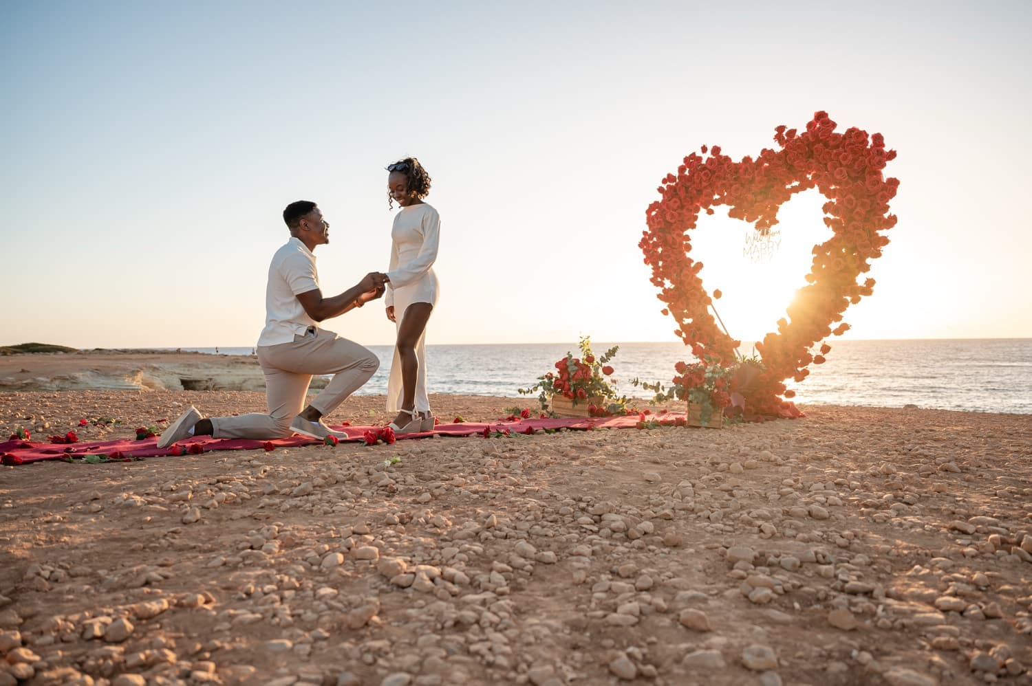 Red Heart Beach proposal in Cyprus — photo 5