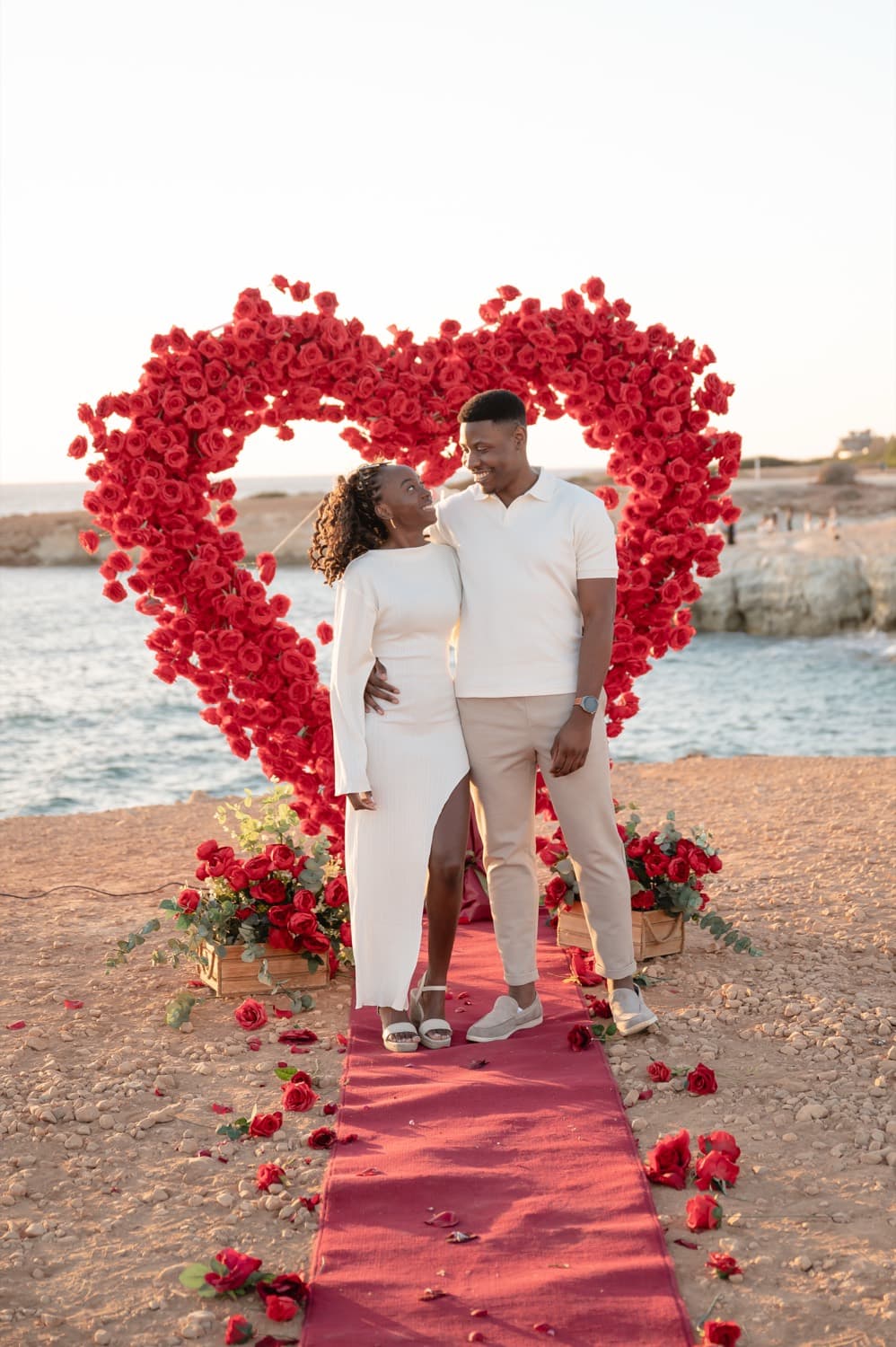 Lemba Bridge Wedding Proposal proposal setup in Cyprus