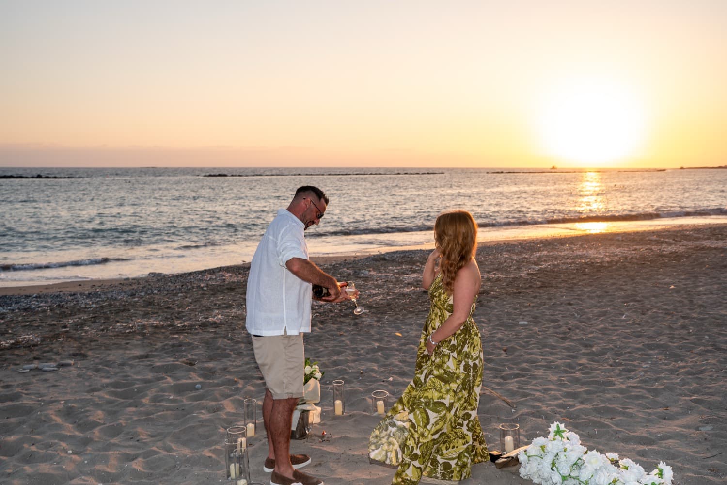 Pretty In Pinks — proposal setup in Cyprus