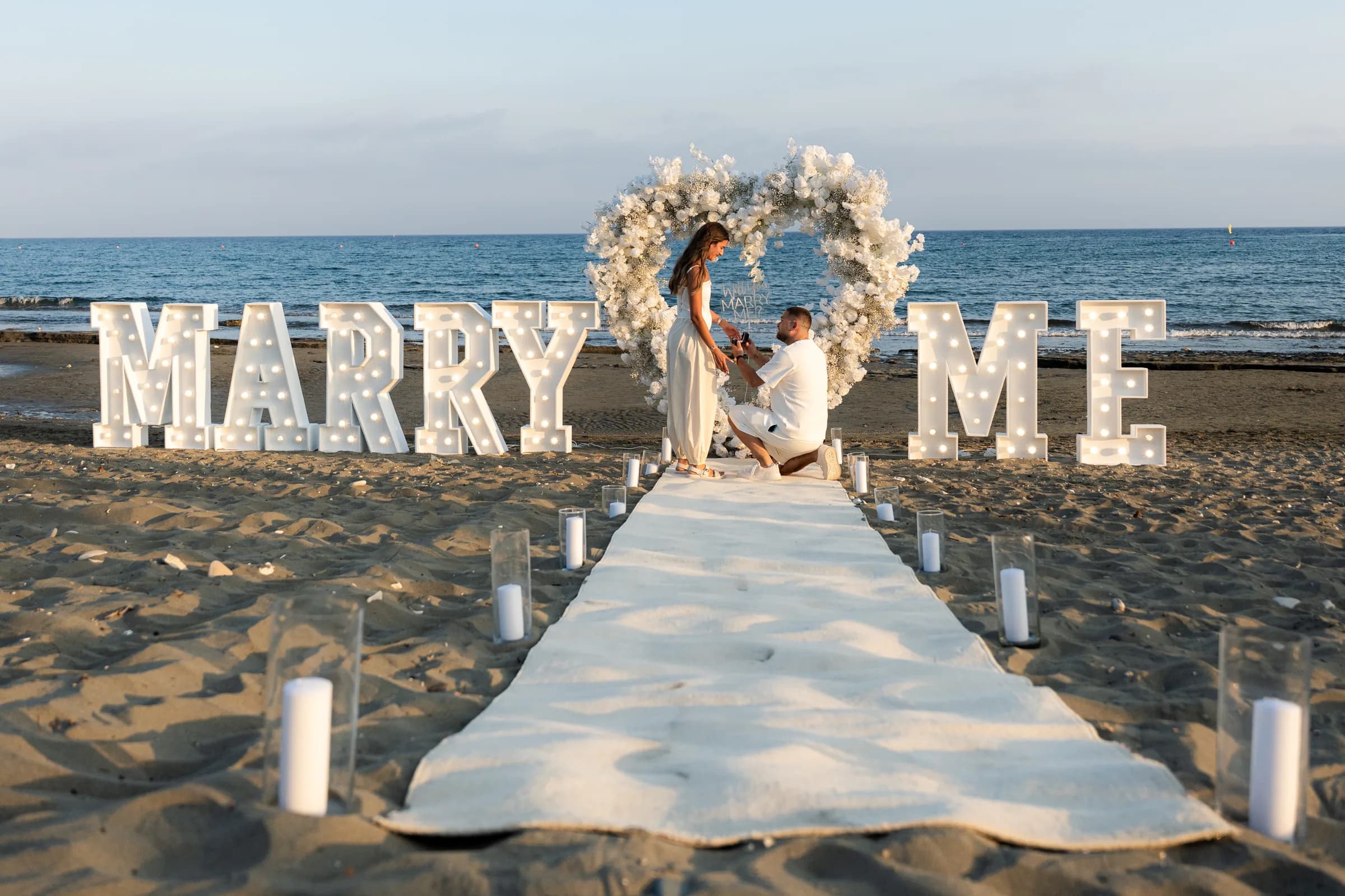 White Rose Beach & Lights proposal in Cyprus — photo 1