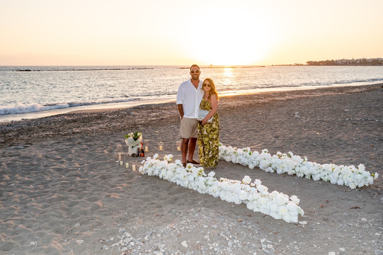 Sunset Beach Proposal proposal in Cyprus — photo 5